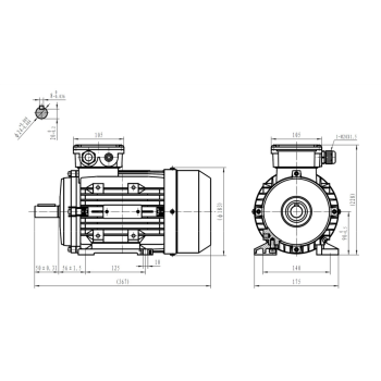 Silnik elektryczny 2,2kW 1400 obr/min. 90B3